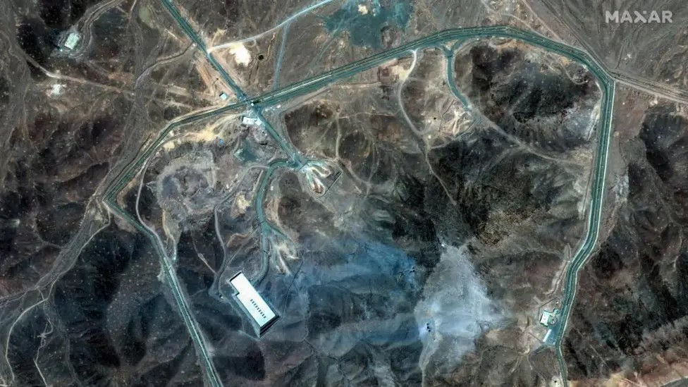 Satellite photo of Bombing site in Iran
