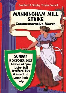 Picture showing advert for Manningham Mill Strike
