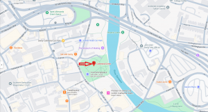 Map of location of Silk Mill Festival