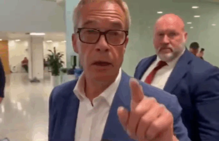 Farage angry