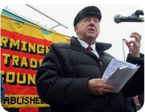 Arthur Scargill giving a speech
